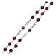 Rosary in real garnet with thread in 925 silver diameter 5 mm s3