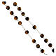 Rosary in tiger's eye with thread in 925 silver diameter 6 mm s3