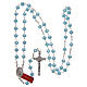 Crystal rosary with matte beads 6 mm 925 silver chain s4