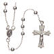 Rosary with round beads 925 silver 4 mm s1