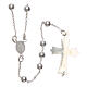Rosary with round beads 925 silver 4 mm s2