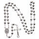 Silver rosary faceted beads 5 mm s4