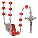 Rosary in crystal with thread in 925 silver diameter 6 mm s1