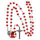 Rosary in crystal with thread in 925 silver diameter 6 mm s4