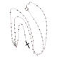 Rosary with round faceted beads 2 mm 925 silver s4