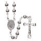 Rosary in lined 925 silver diameter 5 mm s1
