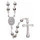 Rosary in lined 925 silver diameter 5 mm s2
