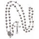 Rosary striped beads 5 mm 925 silver s4