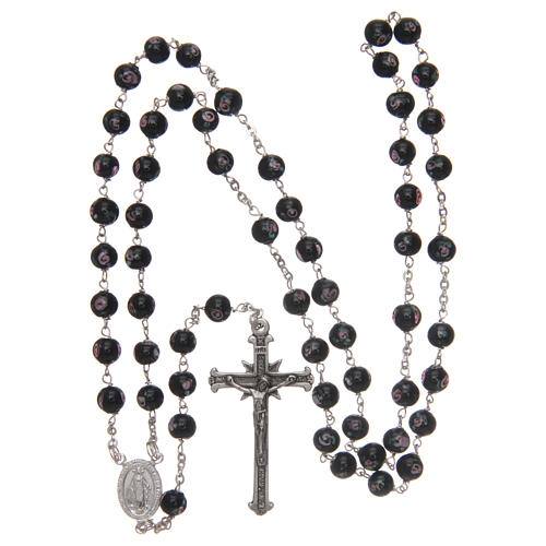 Rosary in glass with 6mm beads and thread in 925 silver 4