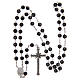 Rosary in glass with 6mm beads and thread in 925 silver s4