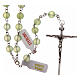 Rosary in genuine jade and 925 silver, 6 mm beads s1