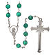 Rosary in real agate with thread in 925 silver diameter 6 mm s2