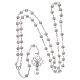 Filigree rosary round beads 5 mm 925 silver s4
