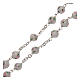 Chapelet verre décoré et argent 925 diamètre 6 mm s3