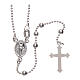 Rosary in 925 silver diameter with round 3mm beads s1
