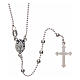 Rosary in 925 silver diameter with round 3mm beads s2