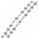 Crystal rosary white matte beads 6 mm 925 silver s3