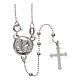 Rosary of St. Pio in 925 silver with round 2.5mm beads s1