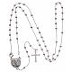 Rosary of St. Pio in 925 silver with round 2.5mm beads s4