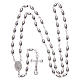 Chapelet argent 925 grains ovales 4 mm s4