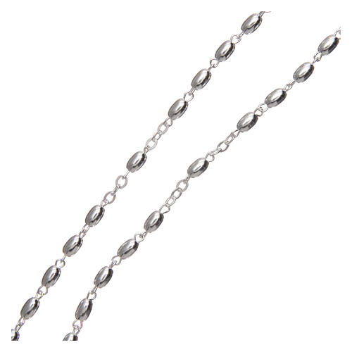 Rosary oval beads 3 mm 925 silver 3