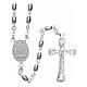 Rosary oval beads 3 mm 925 silver s2