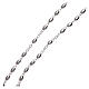 Rosary oval beads 3 mm 925 silver s3