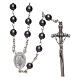 Rosary real hematite 6 mm and 925 silver s1