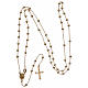Rosary in gold-plated 925 silver diameter with round beads 3 mm s4