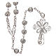 Filigree rosary round beads 925 silver 6 mm s2