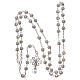 Filigree rosary round beads 925 silver 6 mm s4