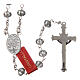 Crystal rosary 6 mm 925 silver chain s2