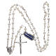 Rosary in mother-of-pearl 925 silver 5 mm s4