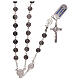 Rosary with Saint Benedict's pater, 925 silver and Mexican agate s2