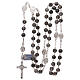 Rosary with Saint Benedict's pater, 925 silver and Mexican agate s4