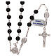 Saint Benedict rosary 925 silver and onyx s2