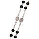 Saint Benedict rosary 925 silver and onyx s3