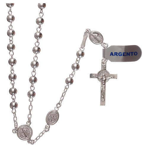 Saint Benedict's rosary of 925 silver 1