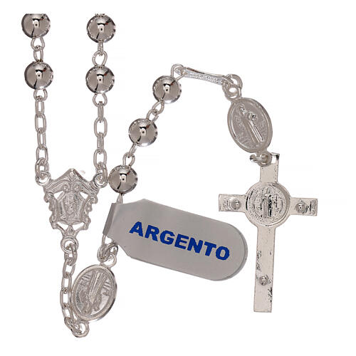 Saint Benedict's rosary of 925 silver 6