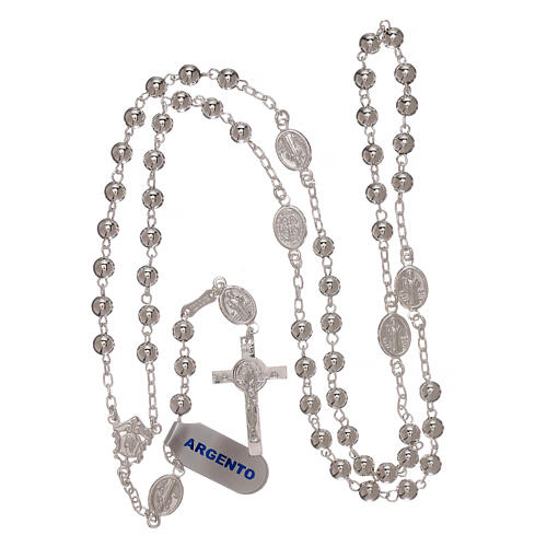 Saint Benedict's rosary of 925 silver 8