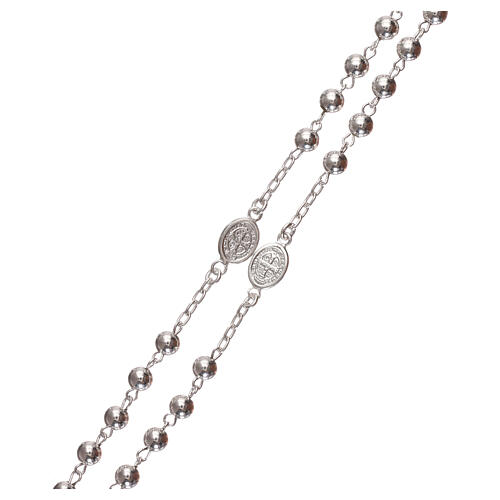 Saint Benedict rosary 925 silver 3