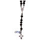 Rosary for man, 925 silver and ebony-wood s2
