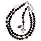 Rosary for man, 925 silver and ebony-wood s4