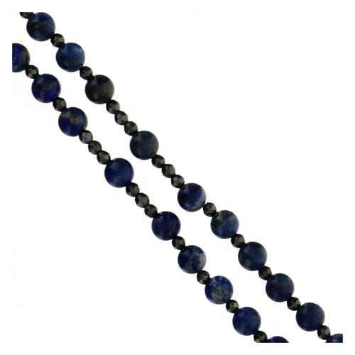 Rosary in 925 silver and lapis 3
