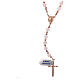 Rosary in rosé 925 silver and rose quartz s1