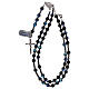 Rosary in 925 silver and black satin crystal s3