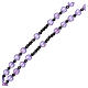 Crystal rosary satin-finished lilac beads and 925 silver s3