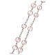 Rosenkranz aus 925er Silber und Perlen aus Quarz, rosa s3