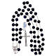 Rosary with beads in lapis with cross in 925 silver s4