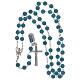 Rosenkranz aus 925er Silber und blauen Perlen aus Angelit s4